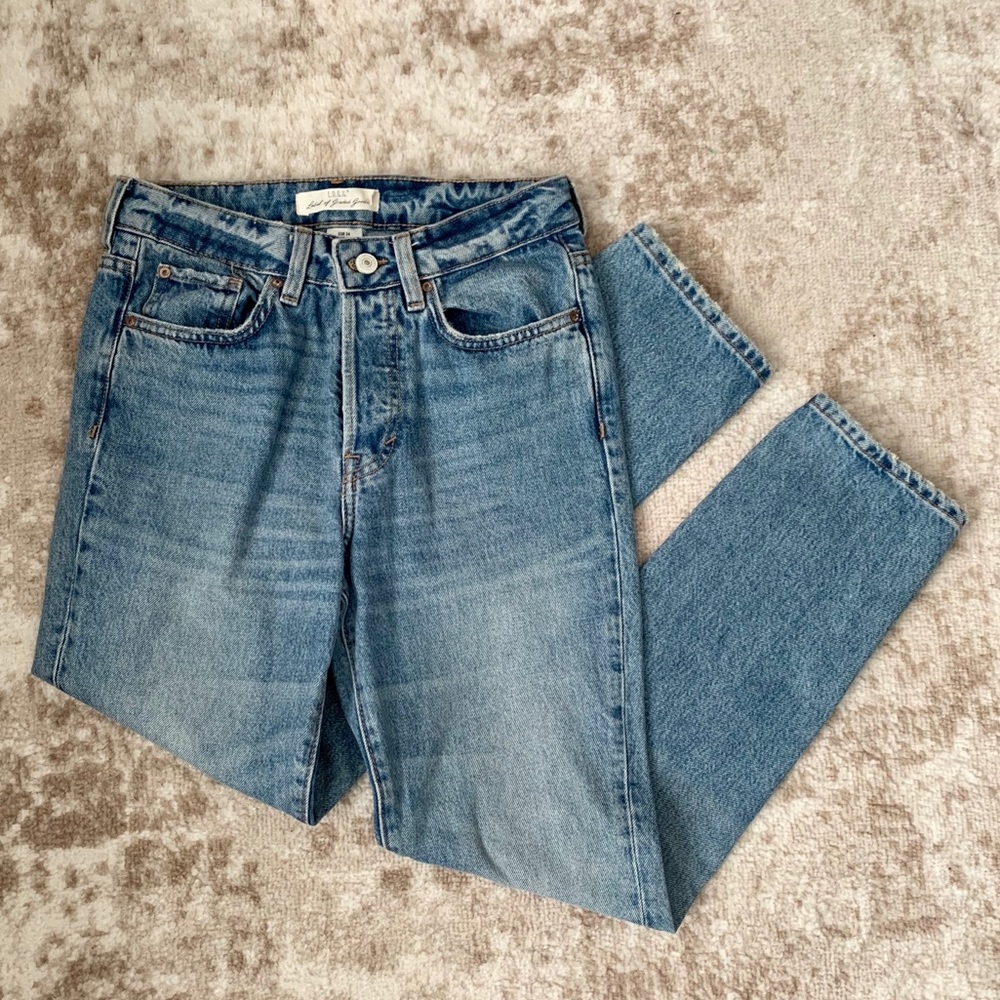 H&M High Waisted Blue Denim Jeans